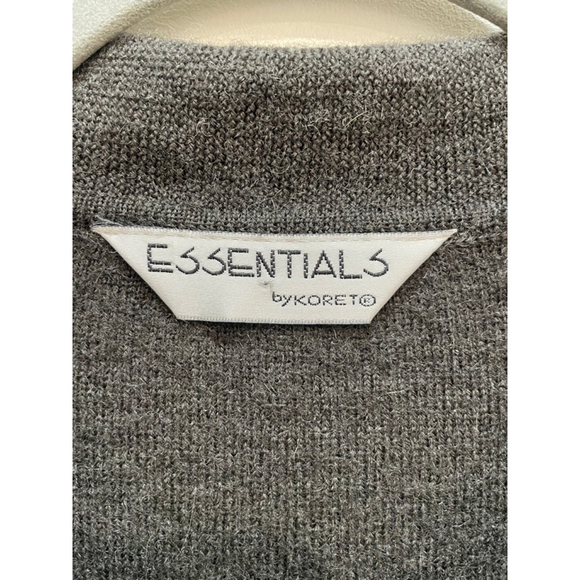 Essentials by Koret Vintage Wool Zip Up Collared Jacket Cardigan Women’s Medium - Picture 2 of 13